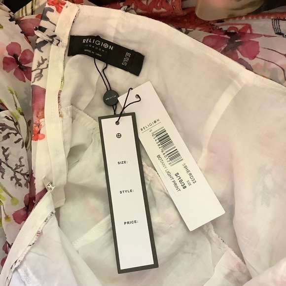 NWT Religion Ethereal Light Print Maxi Dress Sz-8 - Picture 7 of 7